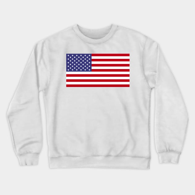 American Flag Crewneck Sweatshirt by BlakCircleGirl